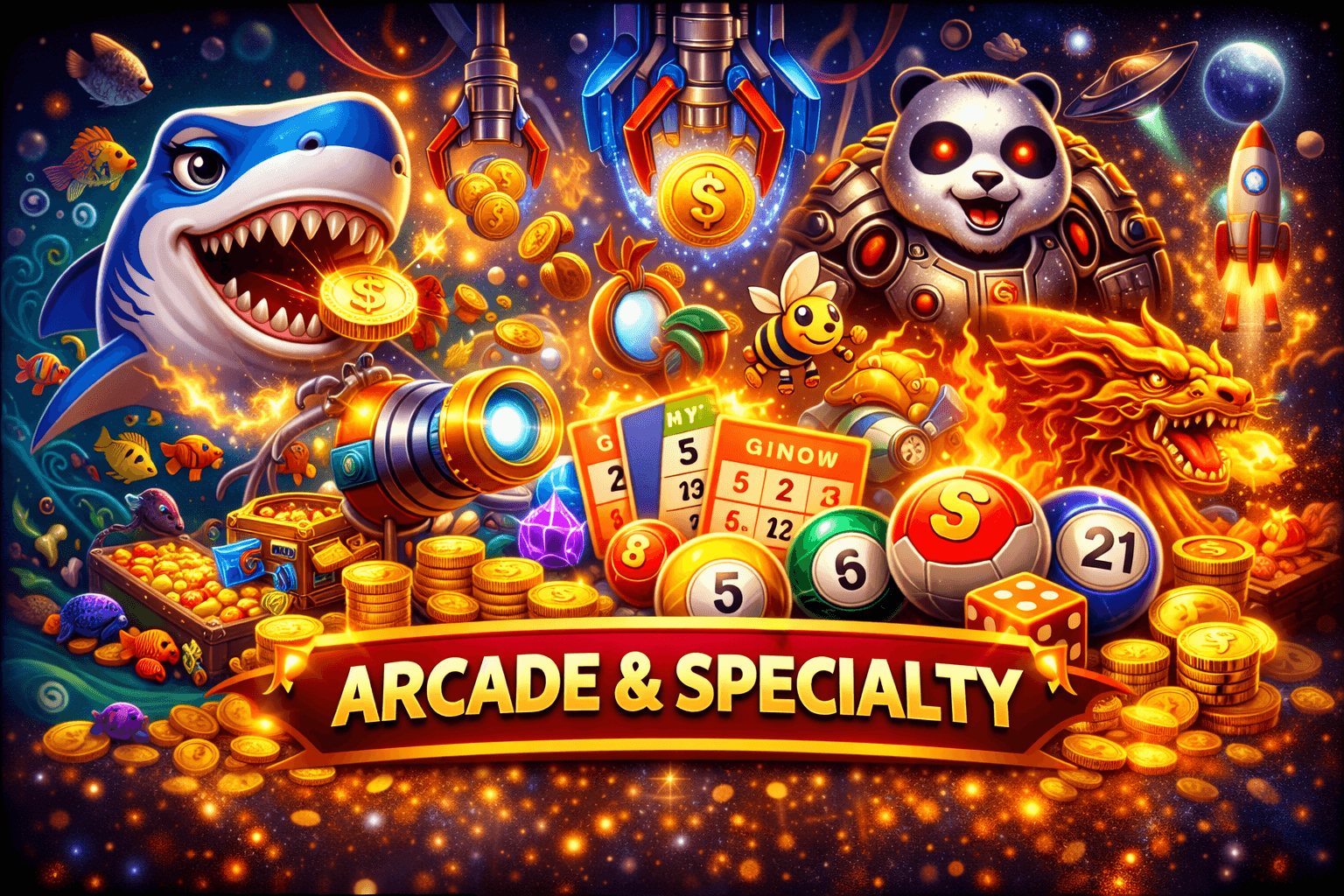 Arcade adventure in vibrant worlds