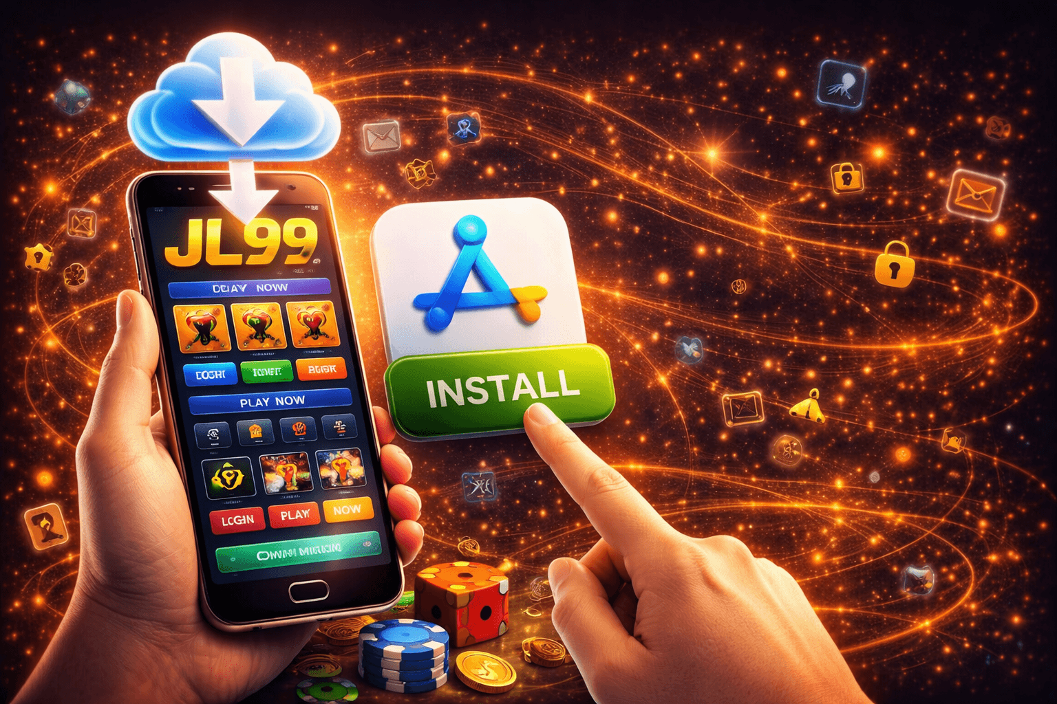 Installing-JL99-casino-app-demo